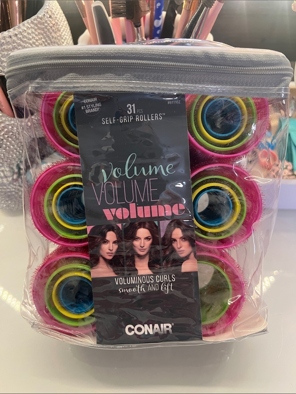 Conair Volume Self-Grip Rollers - Pink/Yellow/Blue/Green (31 pcs)